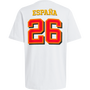 adidas Spain Men's White 2026 World Cup Champions Tee