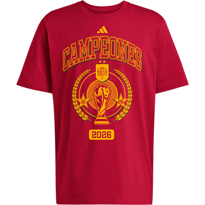 Camiseta adidas España Campeones Copa Mundial 2026 Roja para Hombre
