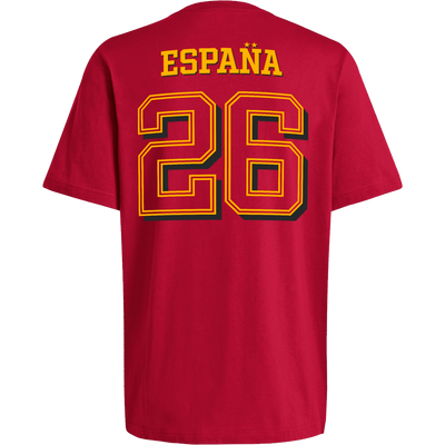 Camiseta adidas España Campeones Copa Mundial 2026 Roja para Hombre