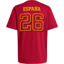 adidas Spain Men's 2026 Red World Cup Champions Tee