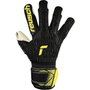 reusch Attrakt Freegel Gold Finger Support Youth Goalkeeper Gloves Black Safety Yellow