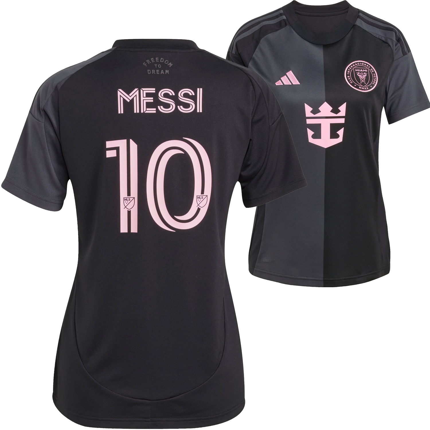 adidas Inter Miami 2025 Women's Lionel Messi Away Stadium Jersey