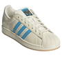 adidas Men’s Messi Superstar Sneaker Cream White Blue Burst Gold Met