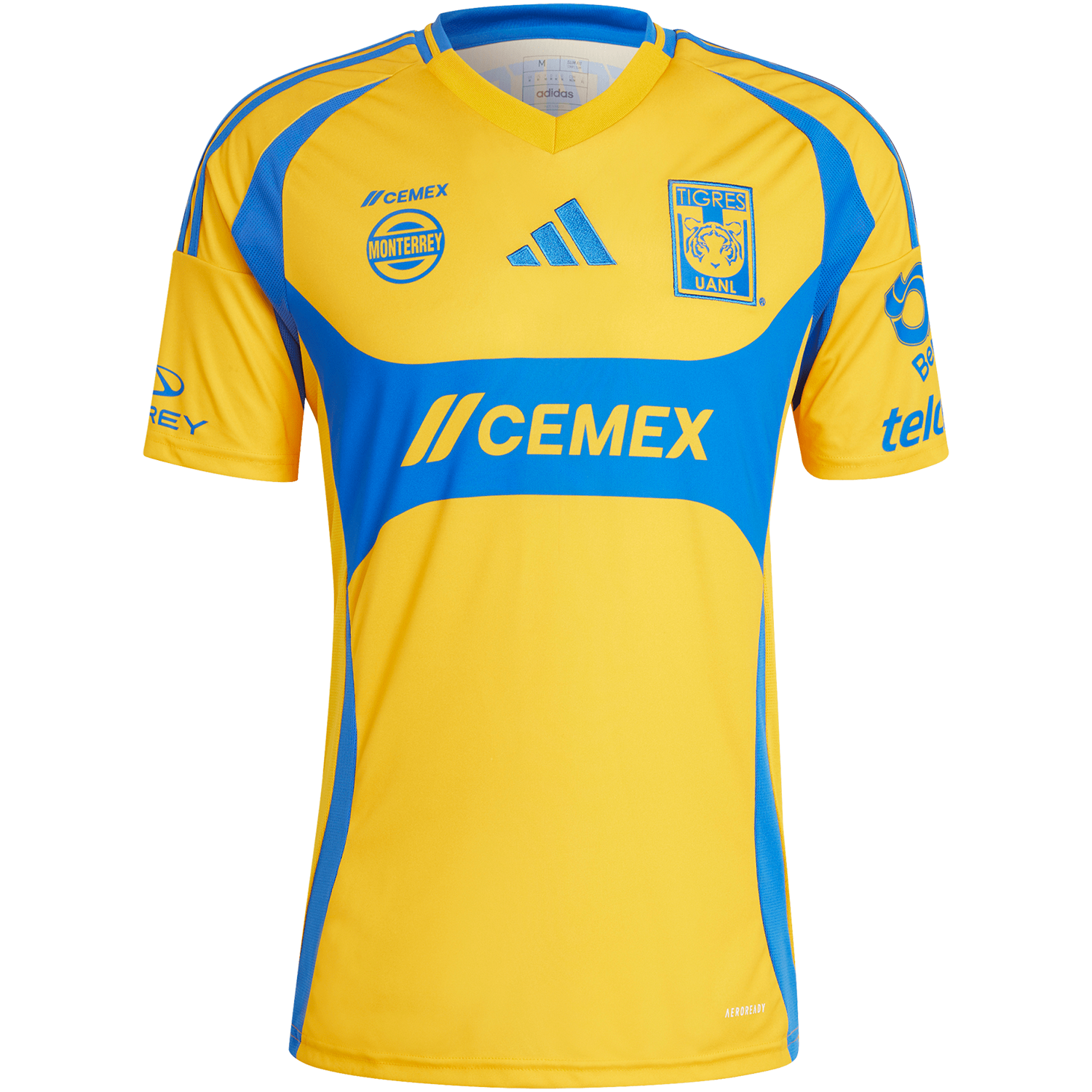 adidas Tigres 2024-25 Men's Home Stadium Jersey