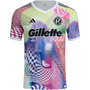 Camiseta adidas New England Revolution 2025 Pride para hombre antes del partido