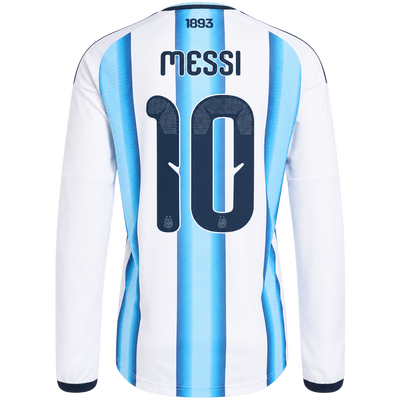 adidas Argentina 2026 Men's Authentic Lionel Messi Home Long Sleeve Jersey