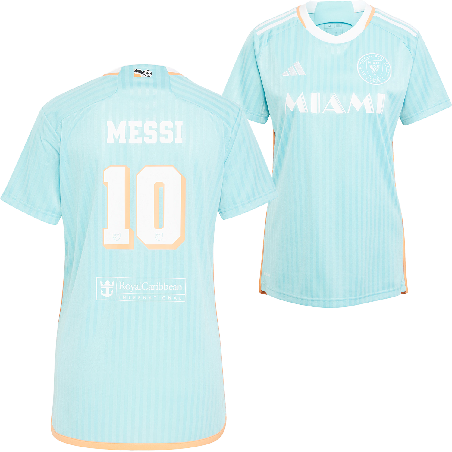 Camiseta adidas Inter Miami Lionel Messi 2024 para mujer, tercera equipación