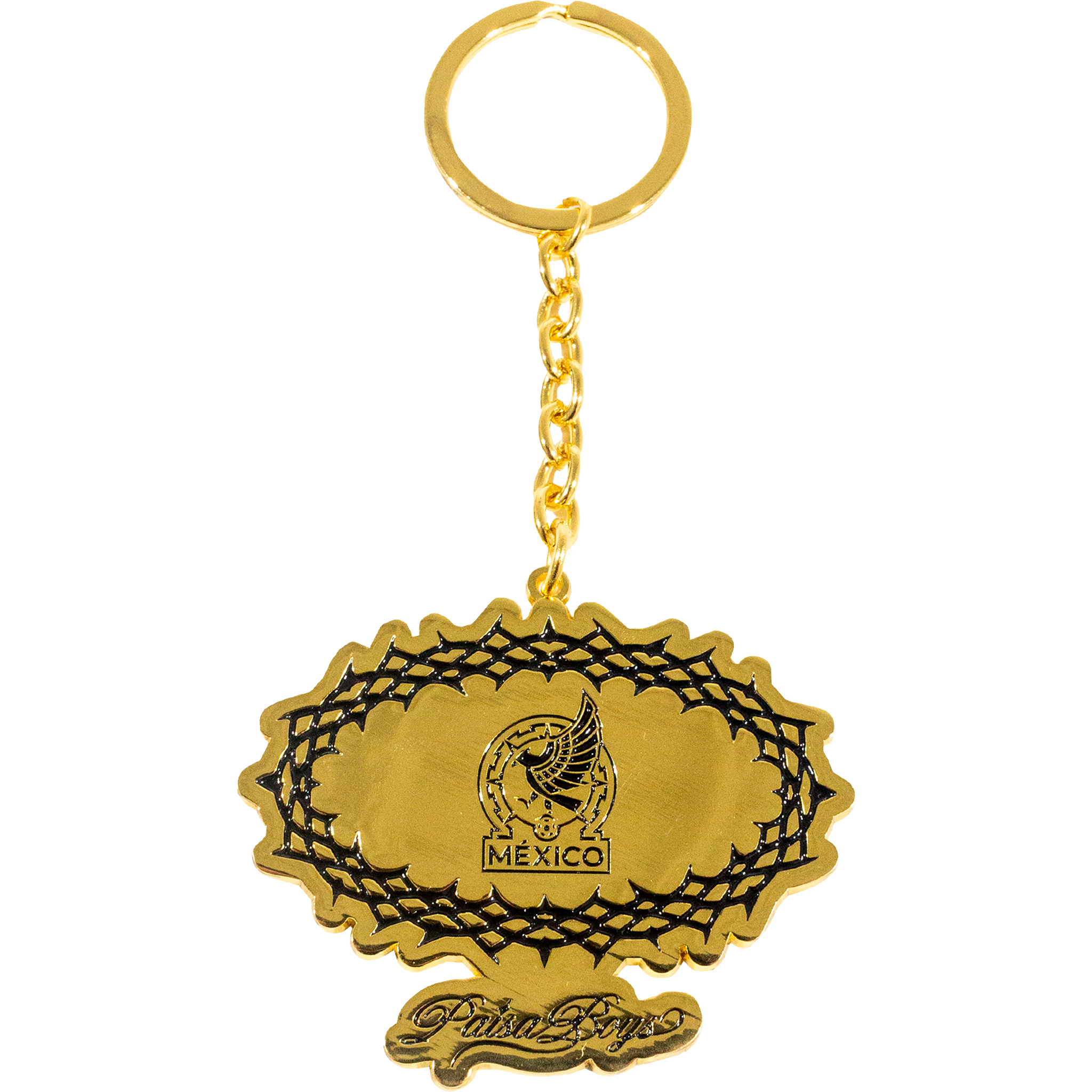Paisa Boys x FMF Placa De Oro Gold Keychain