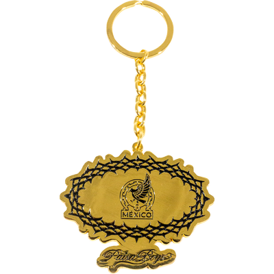 Paisa Boys x FMF Placa De Oro Gold Keychain