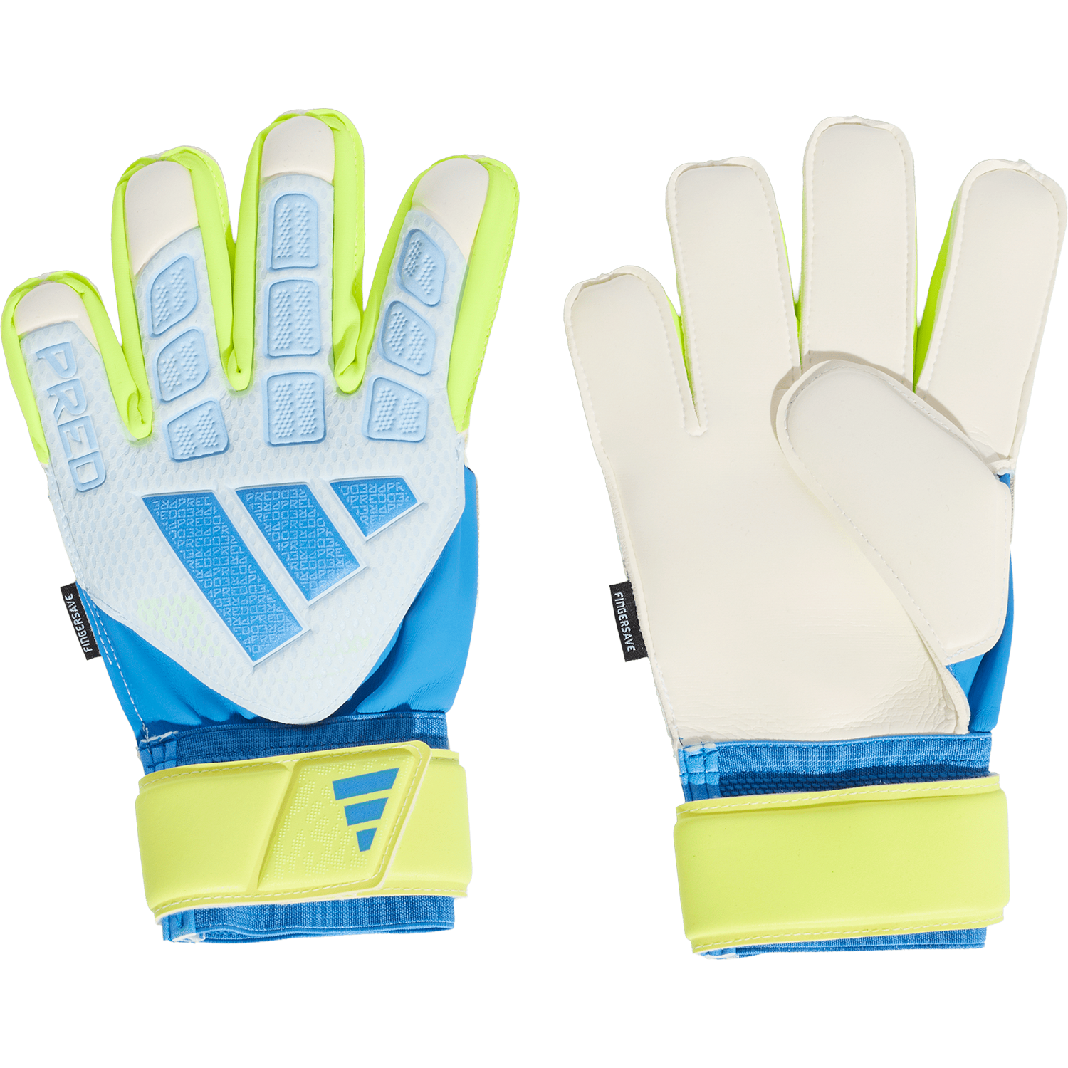 adidas Predator Match Fingersave Goalkeeper Gloves - Ice Cold Precision