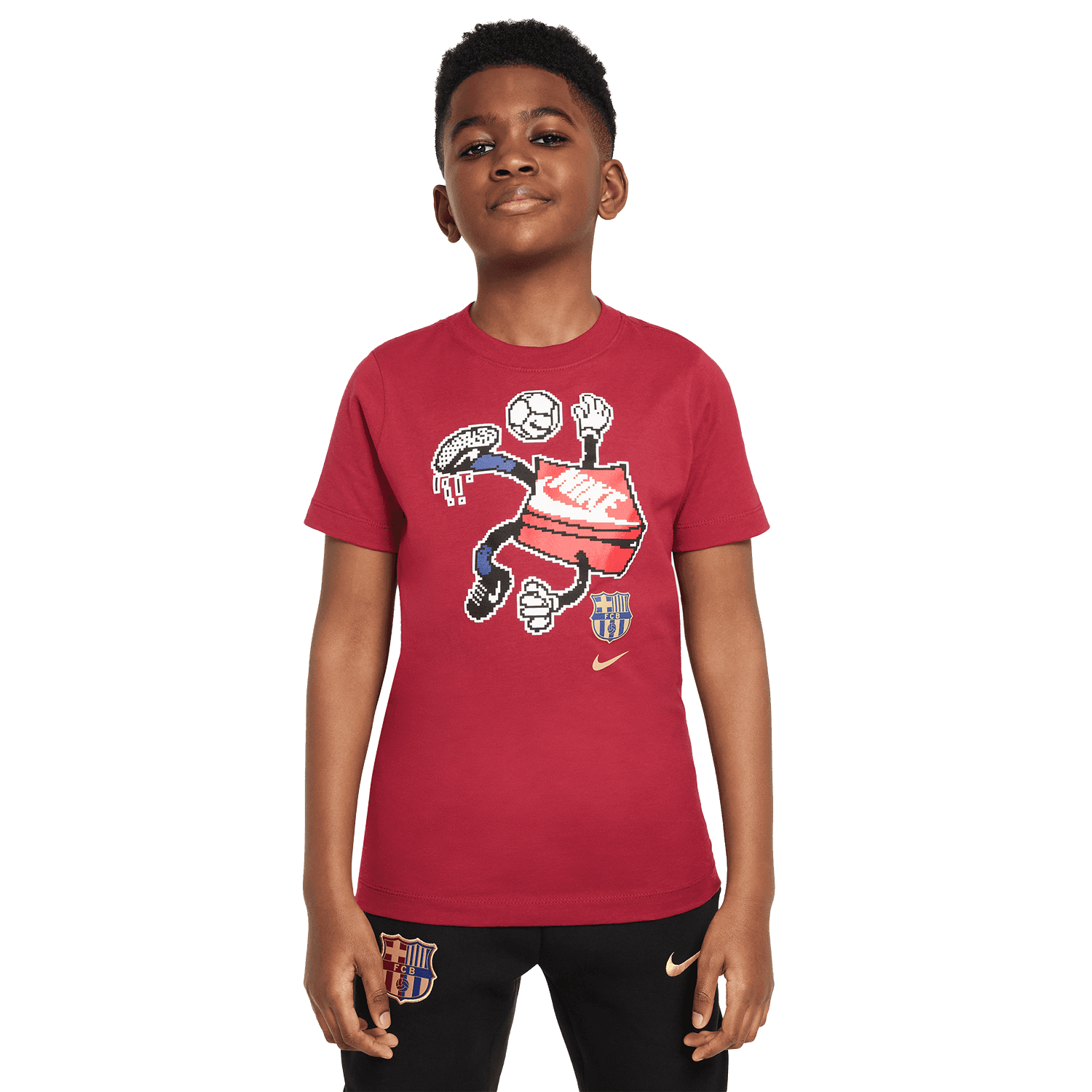 Camiseta Nike FC Barcelona con estampado juvenil