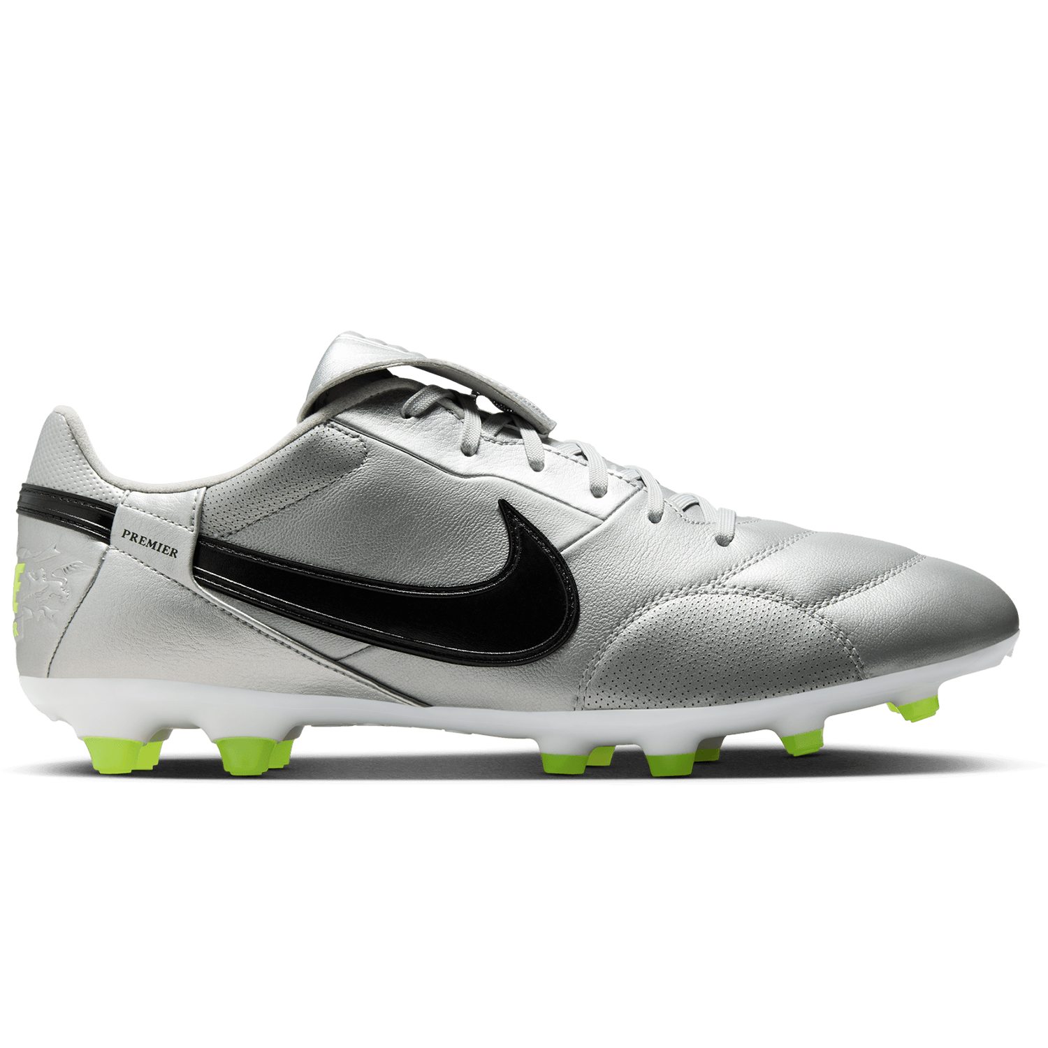 nike Premier III FG Metallic Silver Black Volt