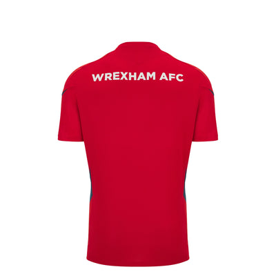 Macron Wrexham Afc 2025 26 Youth Short Sleeve Training Jersey