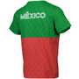Camiseta de manga corta con estampado de bloques de México para hombre