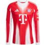 adidas Bayern Munich 2025 26 Men’s Home Long Sleeve Stadium Jersey