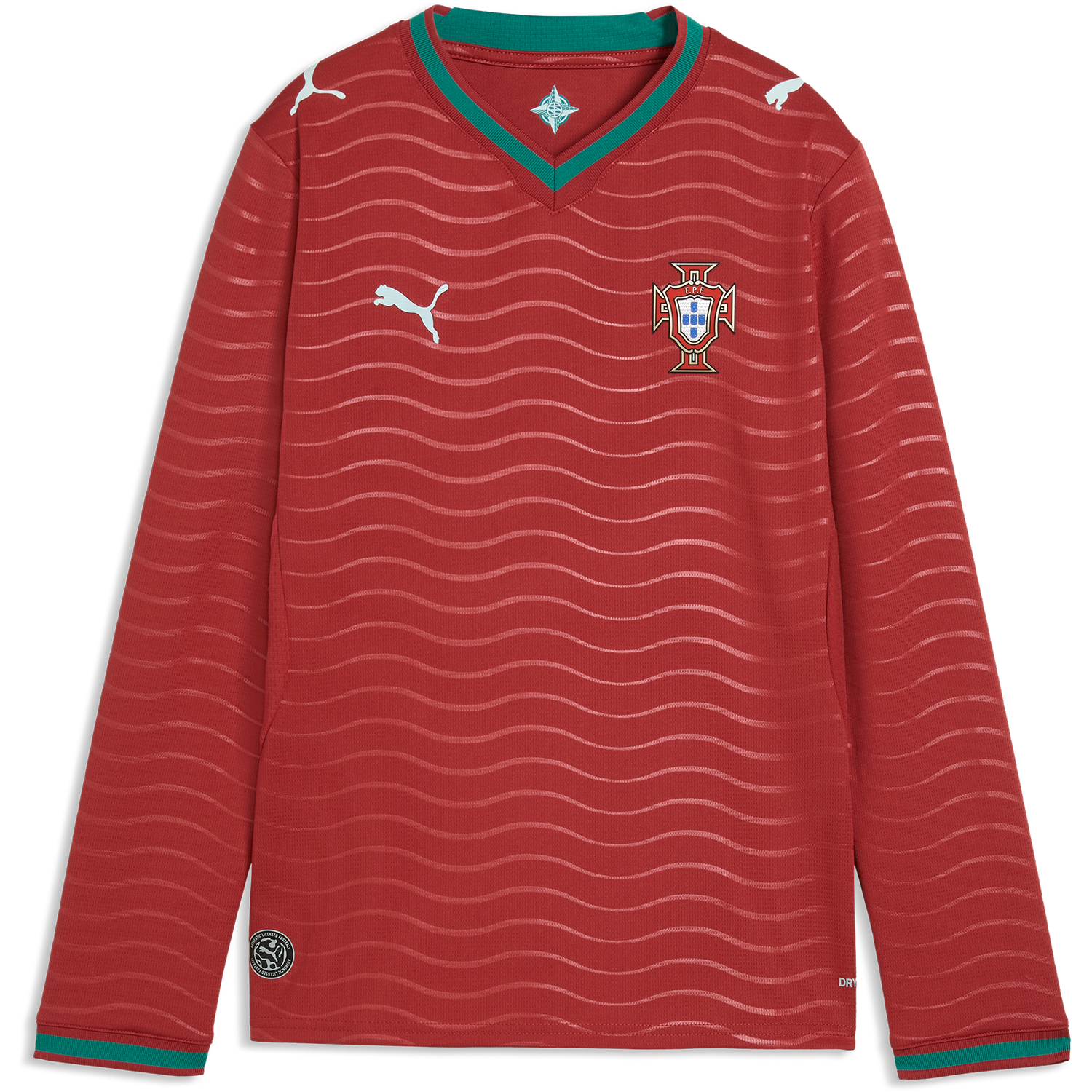 puma Portugal 2026 Youth Long Sleeve Home Stadium Jersey