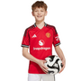 Camiseta adidas local del Manchester United 2025-26 para jóvenes