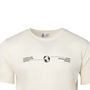 Camiseta blanca roto con gráfico del Real Madrid para hombre
