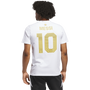 Camiseta blanca adidas Argentina Messi #10 para hombre