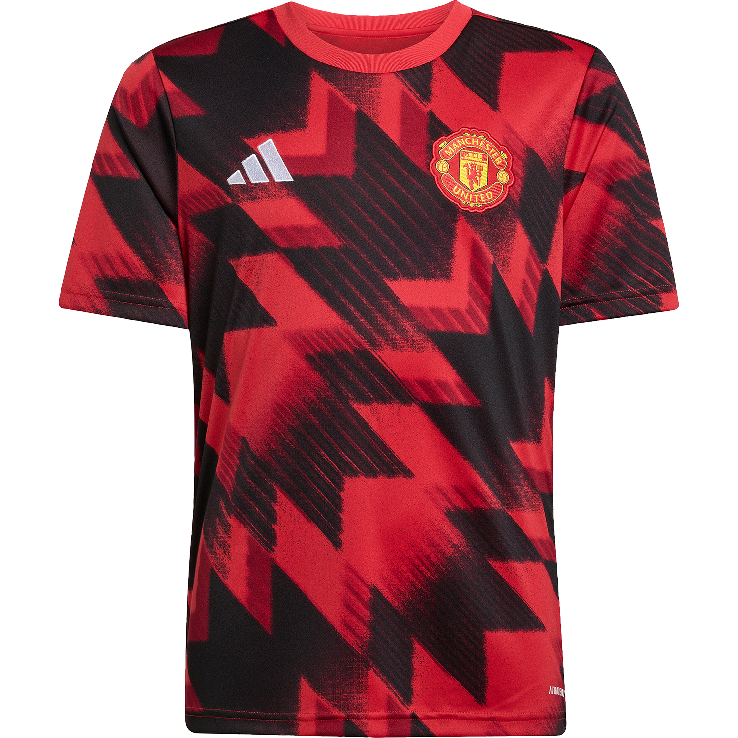Camiseta adidas prepartido juvenil del Manchester United 2025-26
