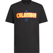adidas Colombia Mens Black World Cup Hook Graphic Tee