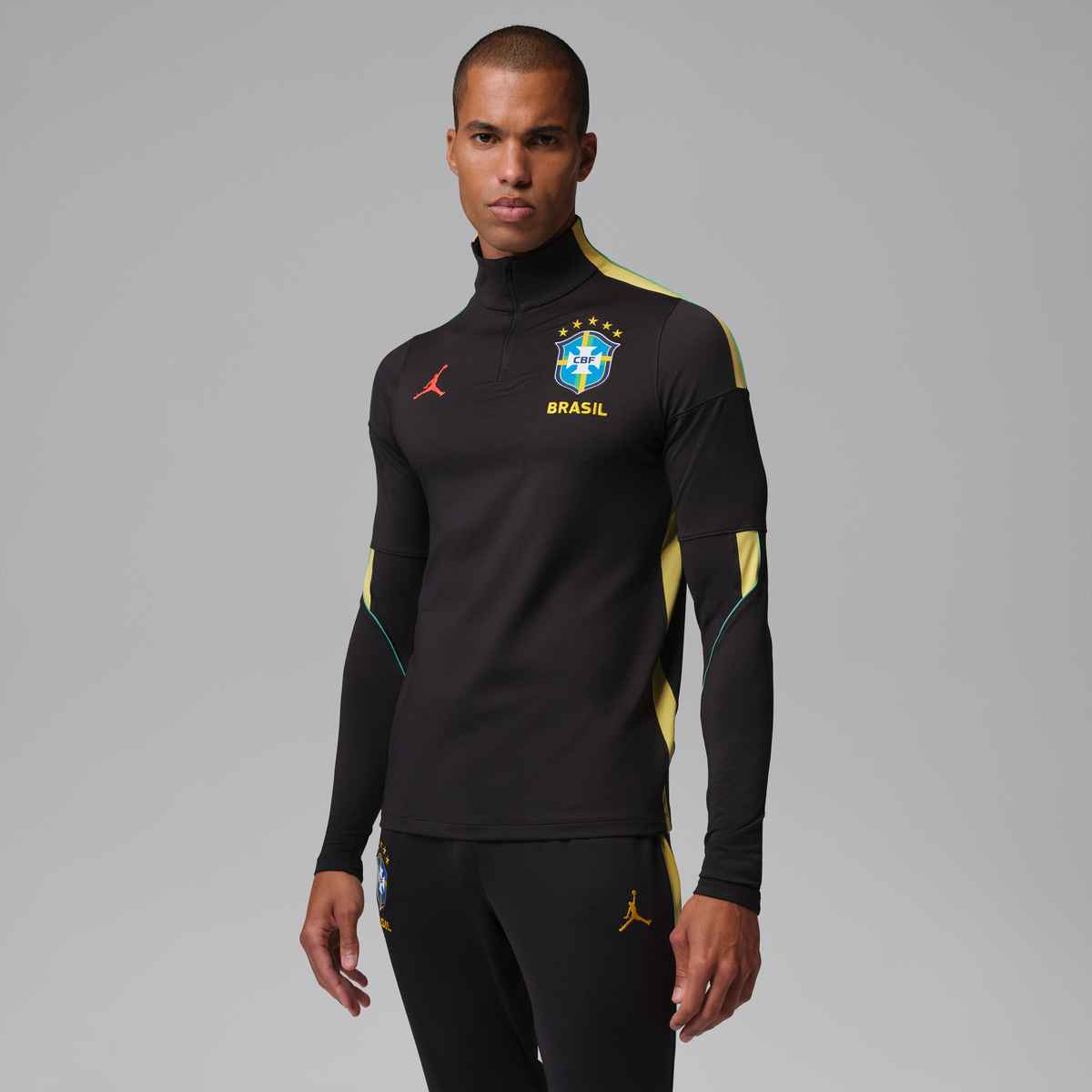 Nike Jordan Brazil Men's Strike Long Sleeve Knit Drill Top