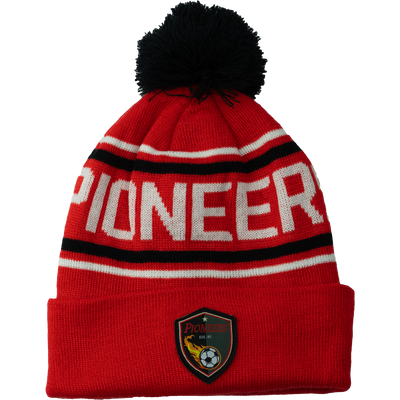 Gorro con pompón de jacquard Pioneers