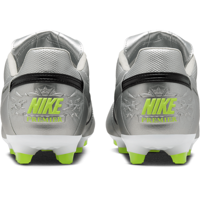 nike Premier III FG Metallic Silver Black Volt