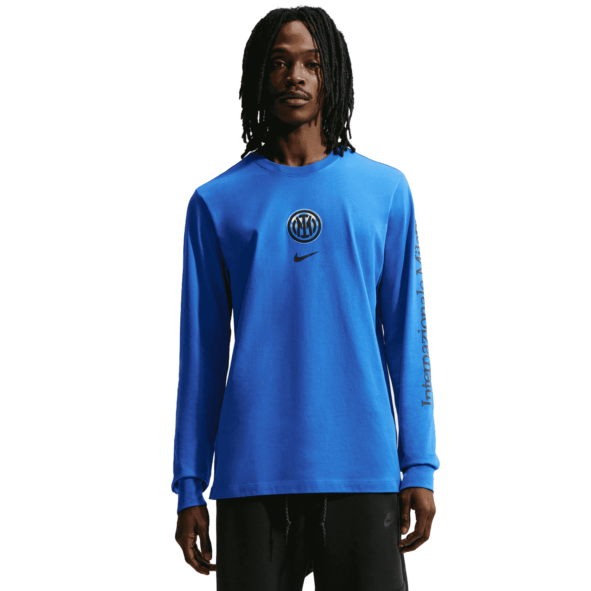 Nike Inter Milan Men's Long Sleeve Crew Neck Tee