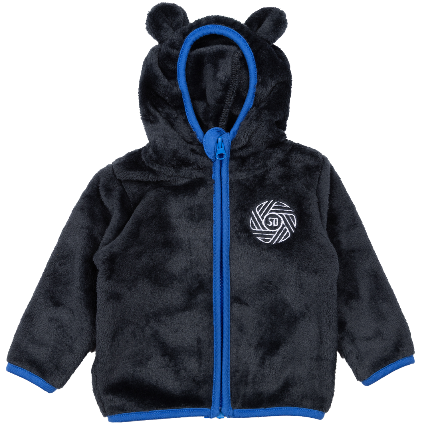 San Diego FC Infant and Toddler Navy Teddy Full-Zip Hoodie