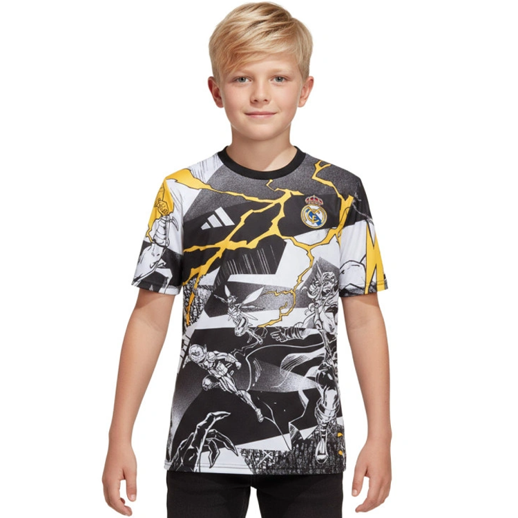 adidas Real Madrid Avengers 2025-26 Youth Pre-Match Jersey