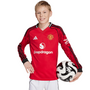 adidas Manchester United 2025-26 Youth Home Long Sleeve Stadium Jersey