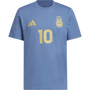 Camiseta azul adidas Argentina Messi #10 para hombre