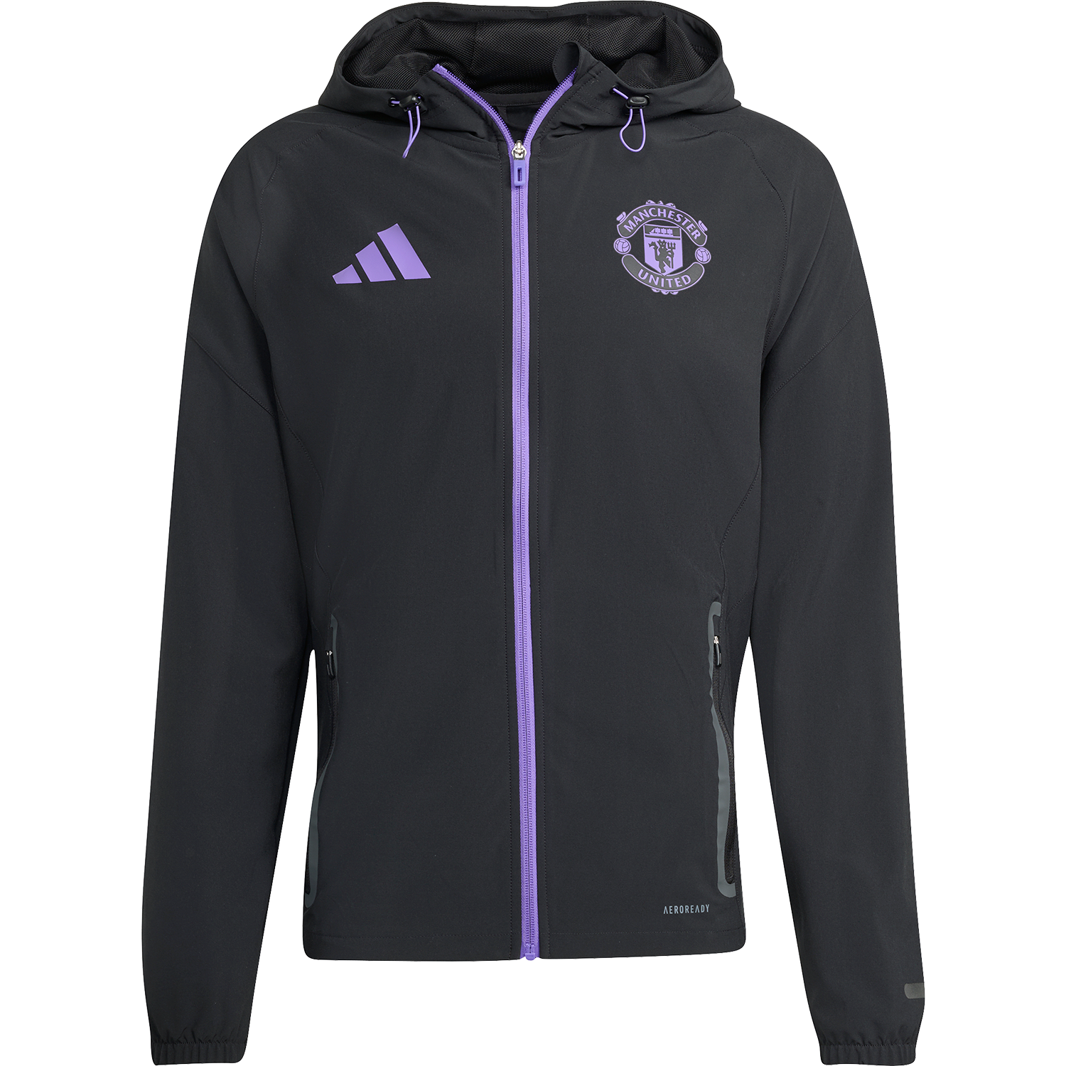 Chaqueta de viaje adidas Tiro 25 Competition Vis Tech para hombre del Manchester United