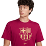 Camiseta de manga corta Nike FC Barcelona para hombre con el escudo