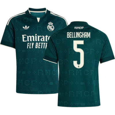 adidas Real Madrid 26/27 Youth Bellingham Away Stadium Jersey