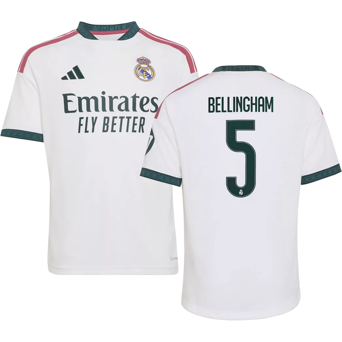adidas Real Madrid 26/27 Youth Bellingham Home Stadium Jersey
