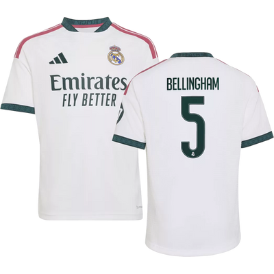 adidas Real Madrid 26/27 Youth Bellingham Home Stadium Jersey