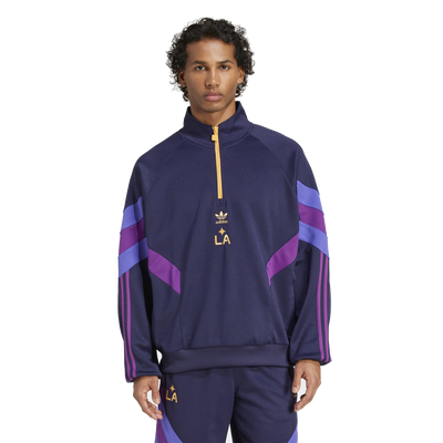 adidas La Galaxy Men’s Originals Half Zip Crew Sweatshirt