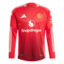 Camiseta auténtica de manga larga local del Manchester United 2024-25 para hombre de adidas
