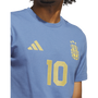Camiseta azul adidas Argentina Messi #10 para hombre