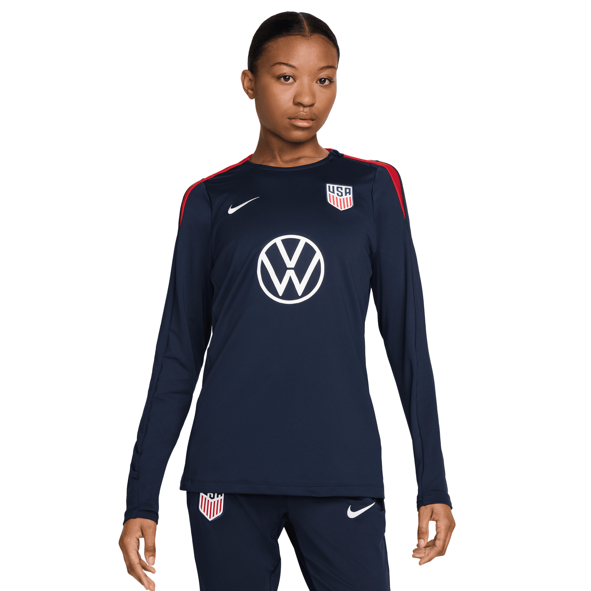 nike USA Women’s Strike Dri Fit Crew Neck Top