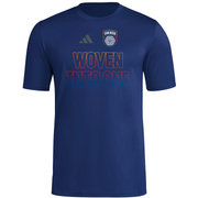 adidas San Diego FC Men's Short Sleeve Pregame Tee