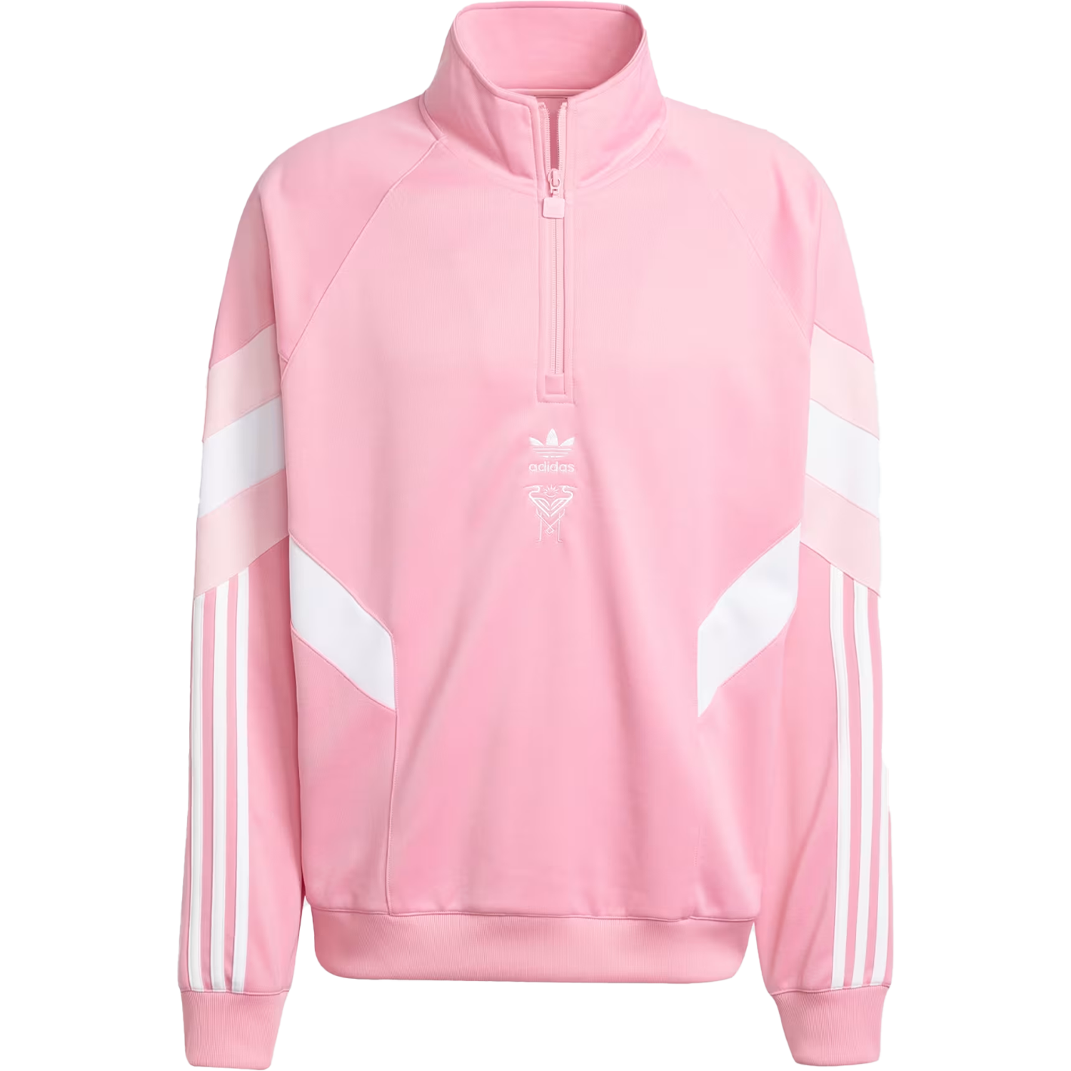 adidas Inter Miami Men’s Originals Half Zip Crew Sweatshirt