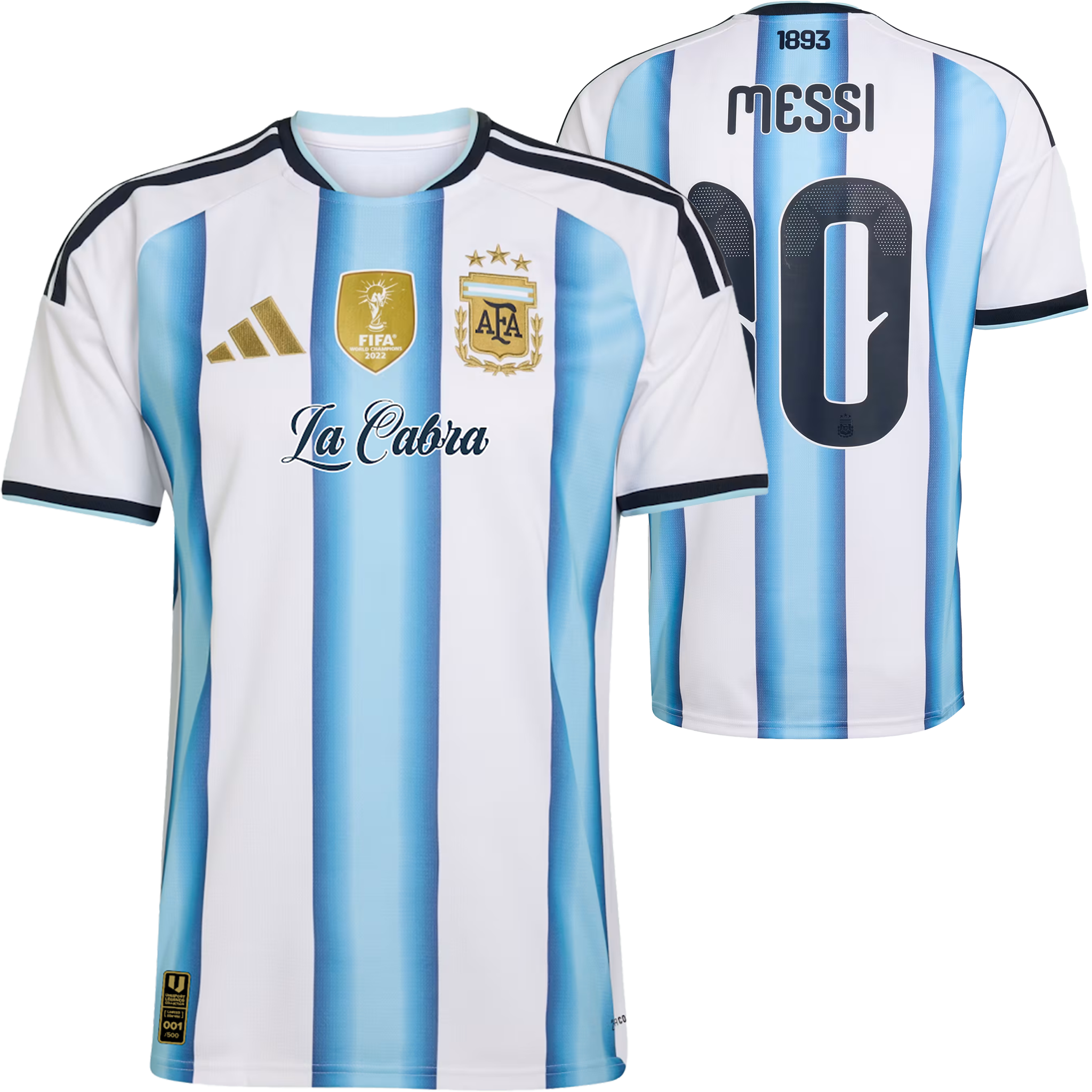 adidas Argentina Men’s Home “La Cabra” Messi Stadium Jersey – Unisport Limited Edition