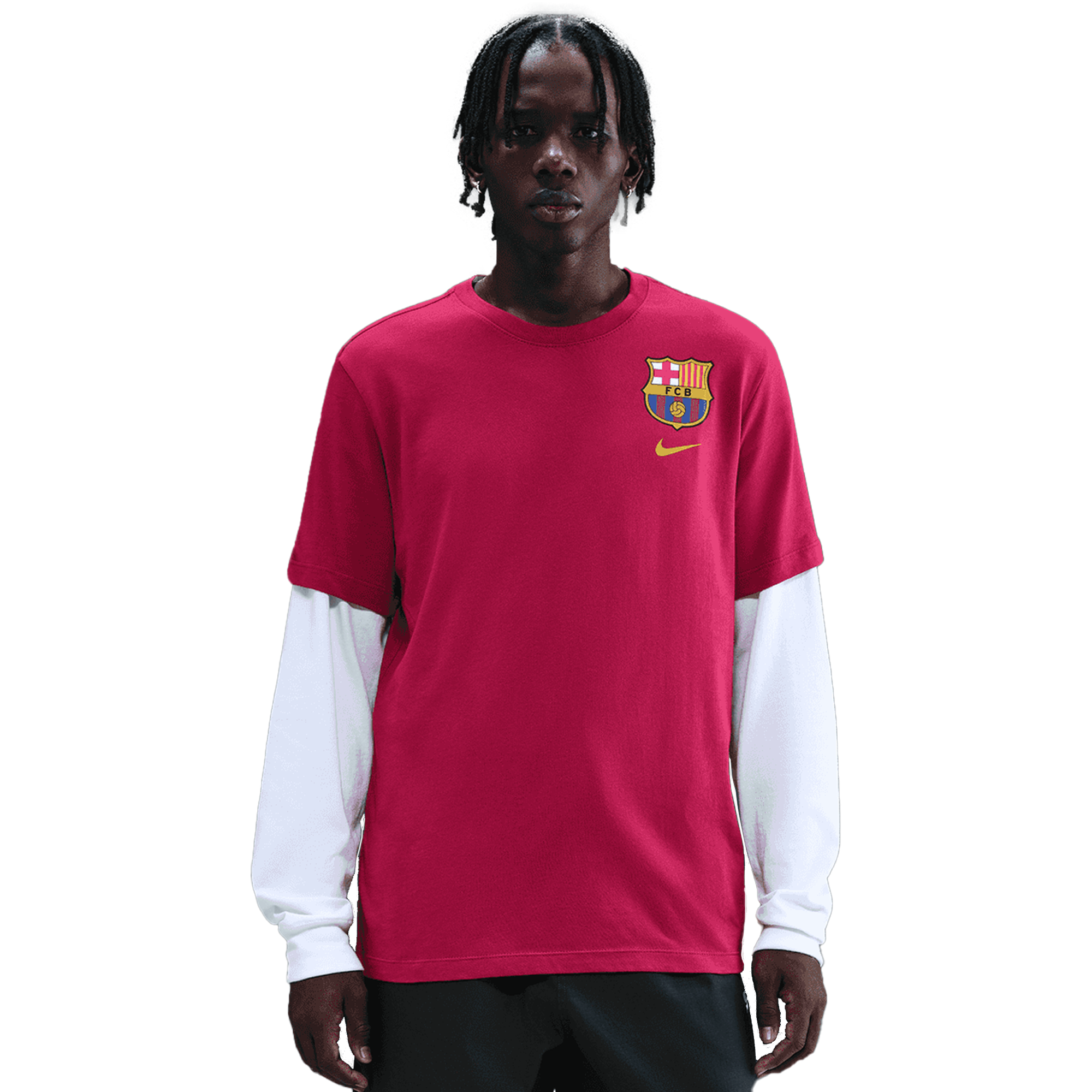 Camiseta Nike FC Barcelona con el escudo para hombre