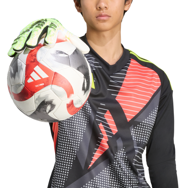 adidas Predator Pro Goalkeeper Gloves Lucid Lemon Black Purple Rush