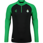Camiseta de entrenamiento con cremallera de un cuarto para hombre de Charly Santos
