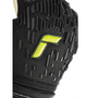 reusch Attrakt Freegel Gold Finger Support Youth Goalkeeper Gloves Black Safety Yellow