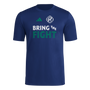 Camiseta de manga corta con gancho adidas New England Revolution para hombre